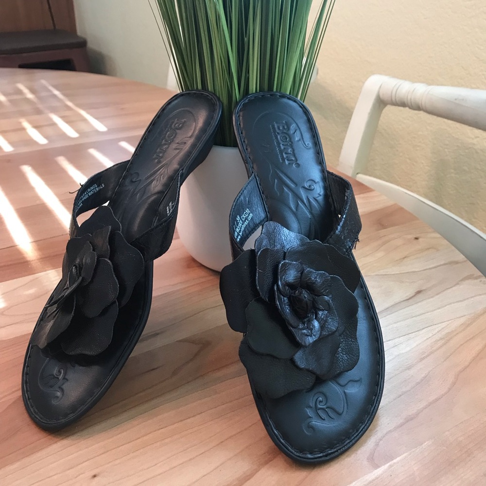 Born Floral Leather Sandal size 7